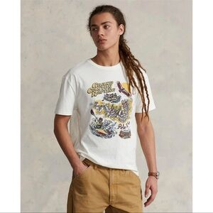 Polo Ralph Lauren Men's Classic Fit Grand Canyon Rafting Graphic Tee White XXL